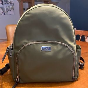Kate Spade NWT Large Nylon Backpack in Dawn Green